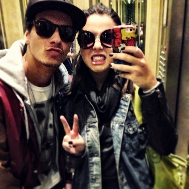Giovanna Lancellotti com o namorado em Miame (Foto: Instagram / Reprodução)