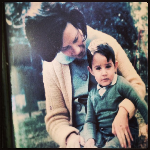 William Bonner e sua mãe (Foto: Reprodução/ Instagram)