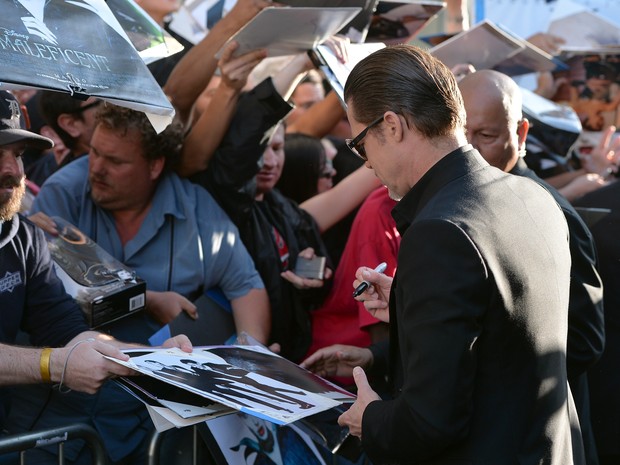 Brad Pitt em première de filme em Los Angeles, nos Estados Unidos (Foto: Alberto E. Rodriguez/ Getty Images/ AFP)