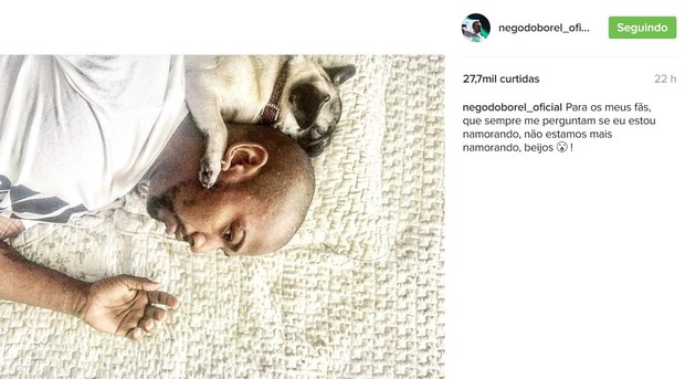 Nego do Borel anuncia fim do noivado com Crislaine Gonçalves (Foto: Reprodução/Instagram)
