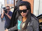 Grávida de seu primeiro filho, Kim Kardashian não abre mão da ginástica