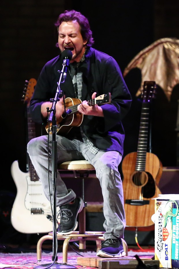 Eddie Vedder se apresenta em São Paulo (Foto: Roberta Moreira)