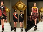 Moschino apresenta coleção com inspiração escocesa na Semana de Moda de Milão