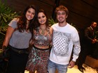 Giulia Costa vai com o namorado, Eike Duarte, a festa no Rio