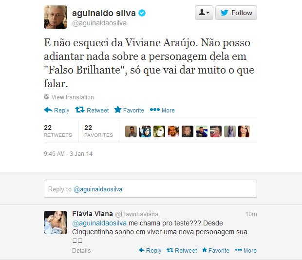 Aguinaldo Silva (Foto: Twitter/Reprodução)