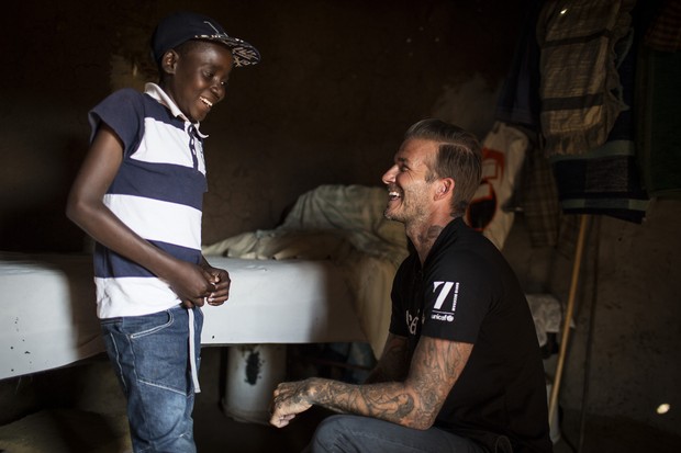 David Beckham em missão solidária na Suazilândia (Foto: Getty Images)