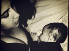 Priscila Pires mostra filho caçula dormindo: 'Protegendo e amando'