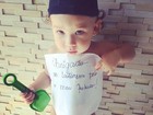 Priscila Pires publica foto do filho agradecendo manifestações