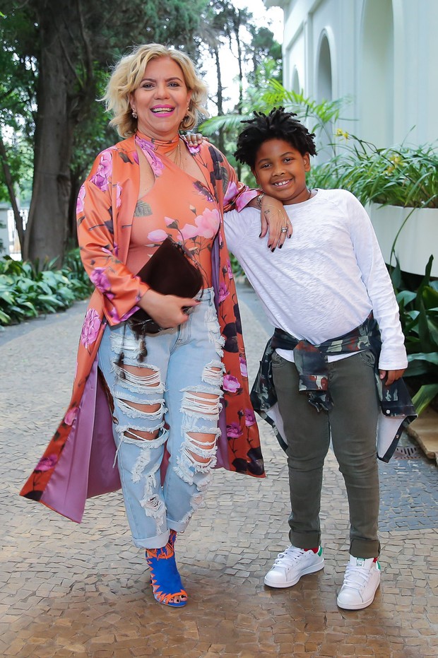 Astrid Fontenelle com o filho (Foto: Manuela Scarpa/ Brazil News)