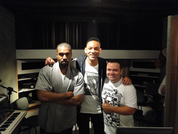 Kanye West, Will Smith e Batuta (Foto: Divulgação)