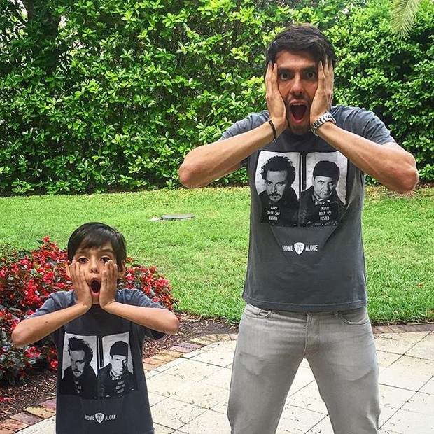 Kaká com o filho (Foto: Reprodução/Instagram)