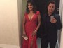 Ego Aos Solange Couto Ousa No Decote E Fenda Em Vestido Vermelho