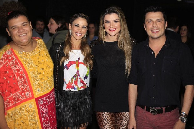 Mirella Santos e Ceará no show de Claudia Leitte (Foto: Fred Pontes/Divulgação)