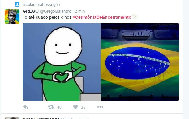 Brasileiros mostram bom humor nas redes sociais (Foto: Reprodução/Twitter)