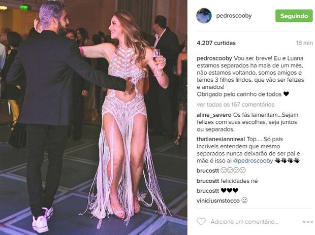 Pedro Scooby confirma separação de Luana Piovani (Foto: Instagram / Reprodução)