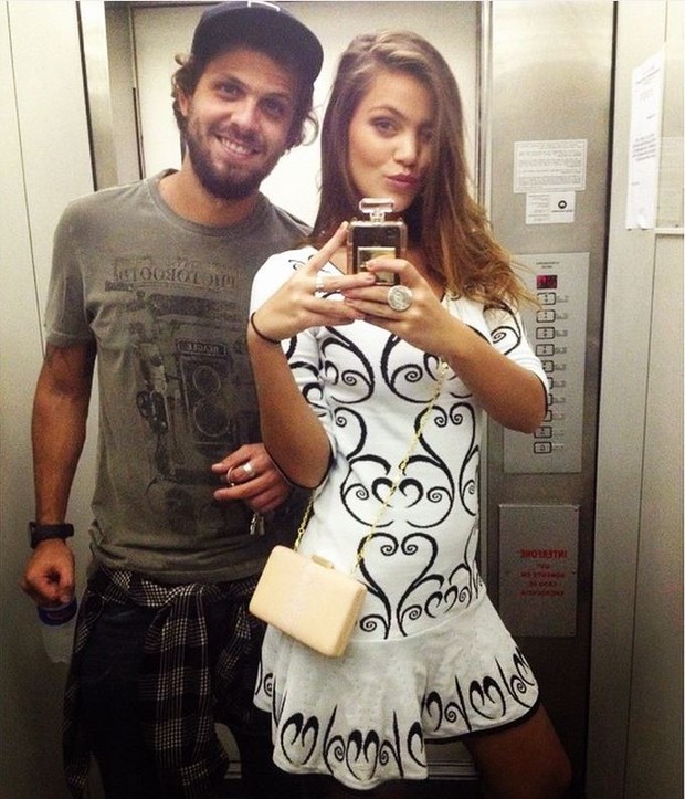 Pâmela Tomé com o namorado, Eduardo Pimenta (Foto: Reprodução/Instagram)