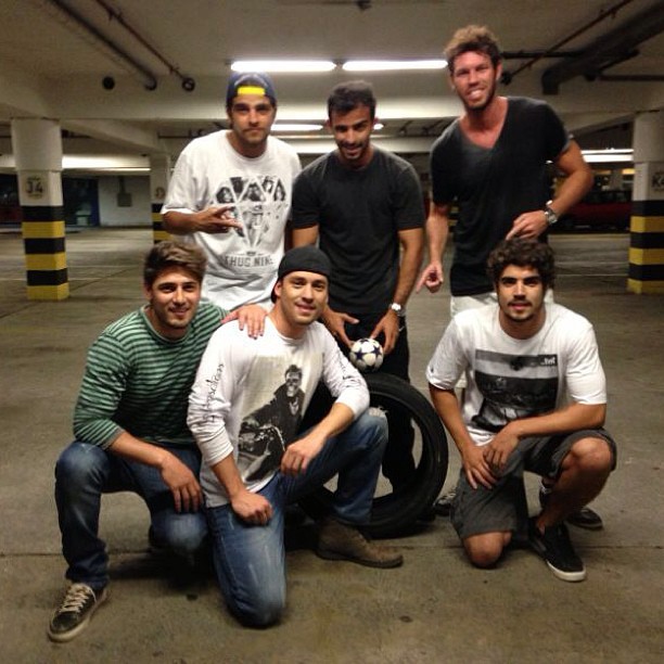 Caio Castro, Bernardo Mesquita, Daniel Rocha  e Rodrigo Andrade (Foto: Instagram / Reprodução)