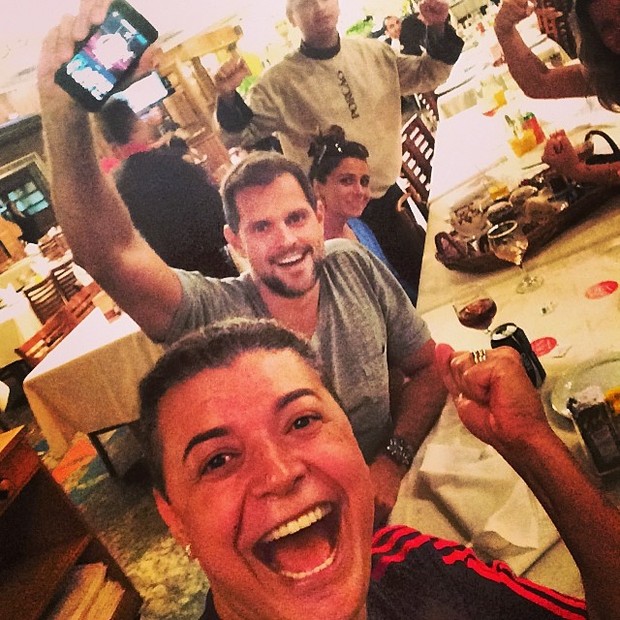 David Brazil, Leonardo Nogueira e Giovanna Antonelli (Foto: Reprodução do Instagram)