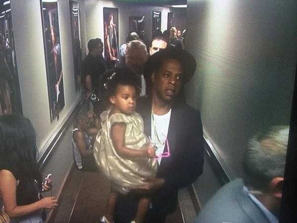 Blue Ivy e Jay Z (Foto: Reprodução/MTV)