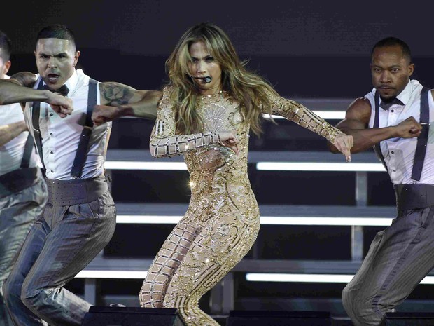 Jennifer Lopez canta em evento em Phoenix, nos Estados Unidos (Foto: Ralph Freso/ Reuters)