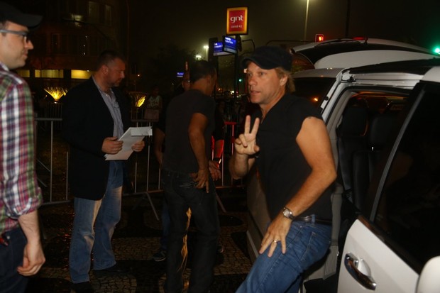 Jon Bon Jovi no Rio (Foto: Marcello Sá Barretto/AgNews)