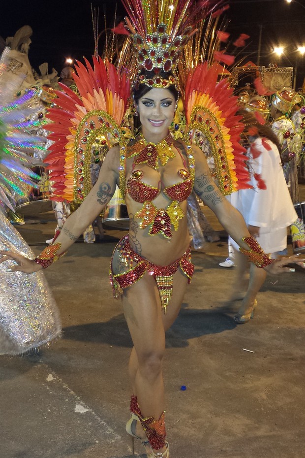 Aline Riscado Carnaval São Paulo (Foto: Divulgação)