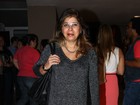 Roberta Miranda usa minissaia para ir a show de Luiza Possi