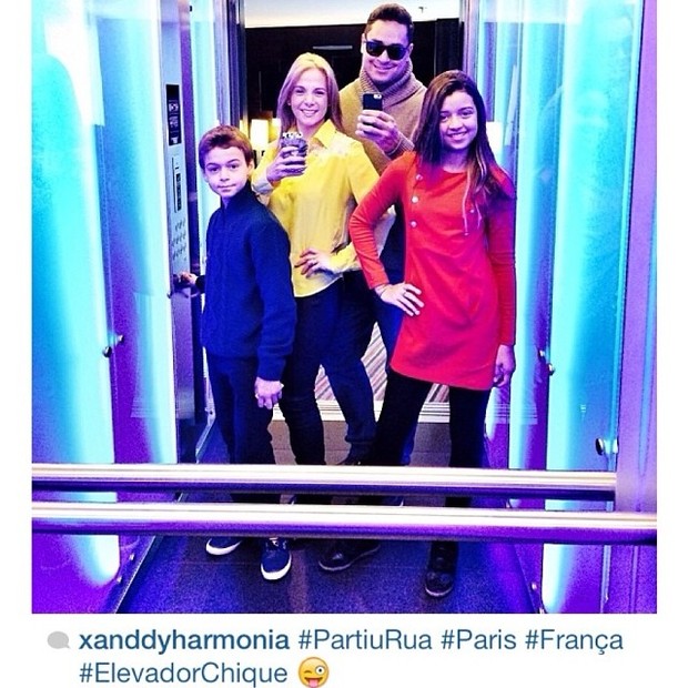 Xanddy e Carla Perez  com os filhos (Foto: Instagram / Reprodução)
