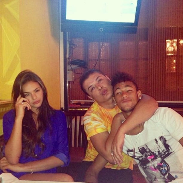 Bruna Marquezine, Neymar e David Brazil (Foto: Instagram / Reprodução)