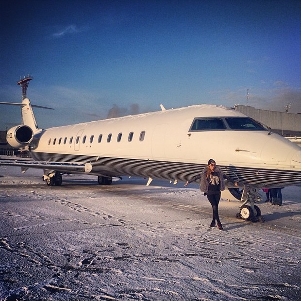 Paris Hilton se despede da Sibéria (Foto: Reprodução/Instagram)