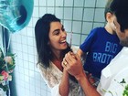 Felipe Simas anuncia que a mulher   está grávida do 2º filho: 'É menina'
