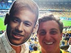 'Somos todos Neymar': famosos usam máscara com rosto do jogador em dia de partida Brasil X Alemanha
