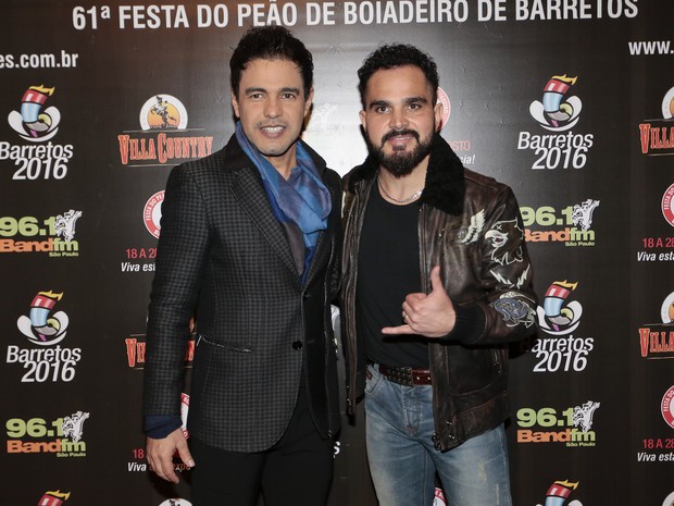 Zezé Di Camargo e Luciano em show em São Paulo (Foto: Rafael Cusato/ Brazil News)