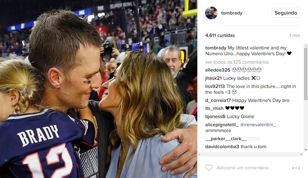 Tom Brady e Gisele (Foto: Reprodução/Instagram)