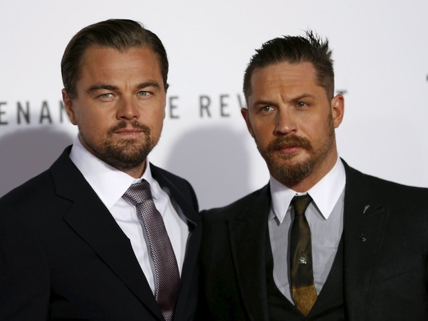 Leonardo DiCaprio e Tom Hardy em première em Los Angeles, nos Estados Unidos (Foto: Mario Anzuoni/ Reuters)