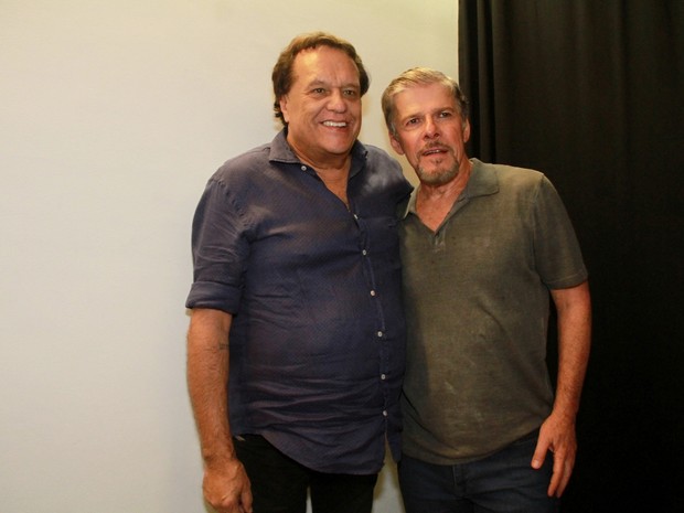 Dennis Carvalho e José Mayer em peça de teatro na Zona Oeste do Rio (Foto: Graça Paes/ Brazil News)