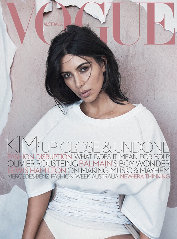 Kim Kardashian faz primeiro ensaio após nascimento de Saint West (Foto: Reprodução)