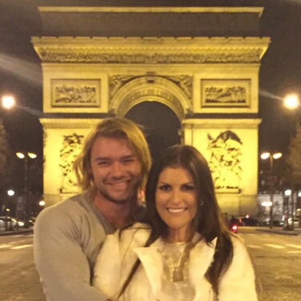 Thor Batista com namorada, Lunara Campos, em Paris, na França (Foto: Instagram/ Reprodução)