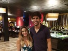 Jade Barbosa tieta Kaká em restaurante: 'Privilégio'