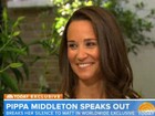 Pippa Middleton fala a TV pela primeira vez após fama internacional