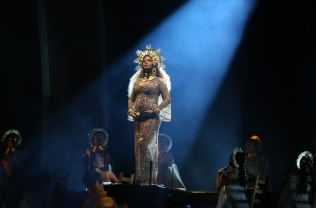 Beyoncé no Grammy (Foto: AFP / Agência)