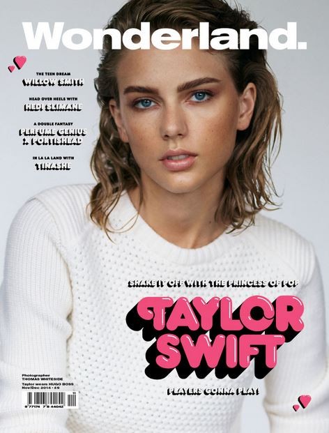 Taylor Swift na capa da revista Wonderland (Foto: Reprodução)