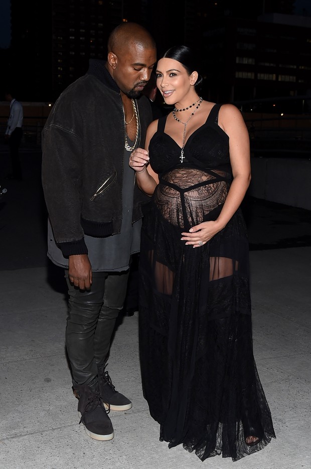 Kanye West e Kim Kardashian  (Foto: Getty Images / AFP)