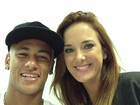 Neymar grava programa com Ticiane Pinheiro e a elogia: 'Gente fina demais'