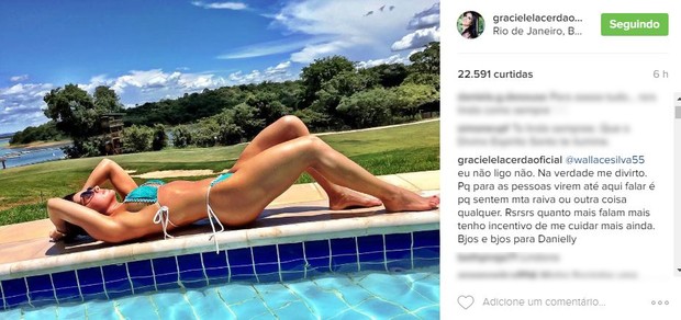 Comentários Graciele Lacerda (Foto: Reprodução / Instagram)