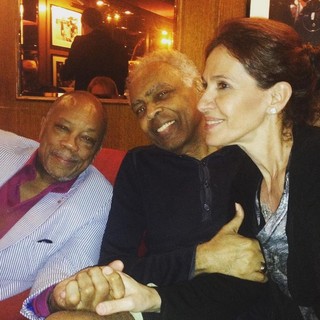Quincy Jones, Gilberto e Flora Gil (Foto: Instagram / Reprodução)