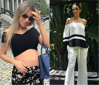  Para grávidas e mulheres clássicas: ex-BBB Adriana Santana e Carol Celico (Foto: Reprodução do Instagram)