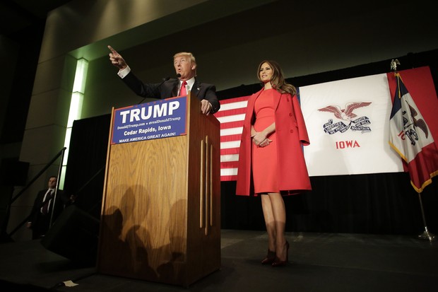 Donald Trump e Melania (Foto: AFP)