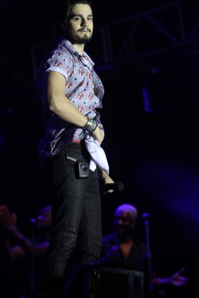 Luan Santana em show em Crato, no Ceará (Foto: Fred Pontes/ Divulgação)