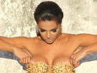 Dançarina do 'Faustão' posa para campanha de moda na Lapa, no Rio